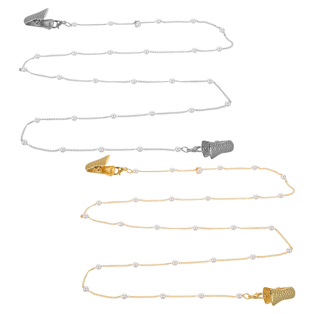 2個入り、おしゃれなビーズとパールのメガネチェーン、マスクホ - Mask Chain Holder のレビューと価格