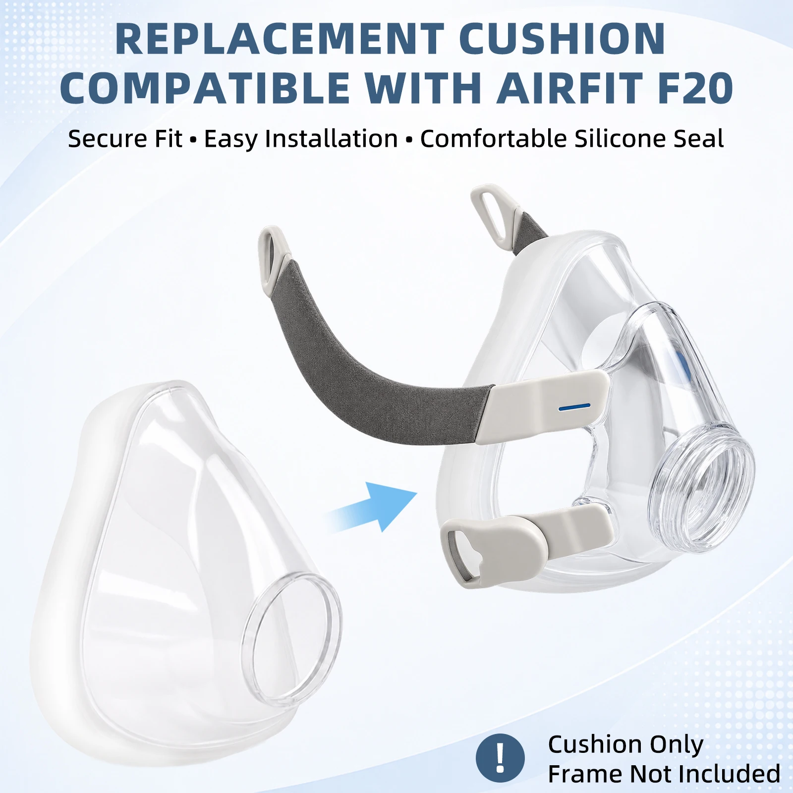 AirFit F20に対応する交換部品：マスクフレーム、シリ - Silicone Mask Bracket のレビューと価格