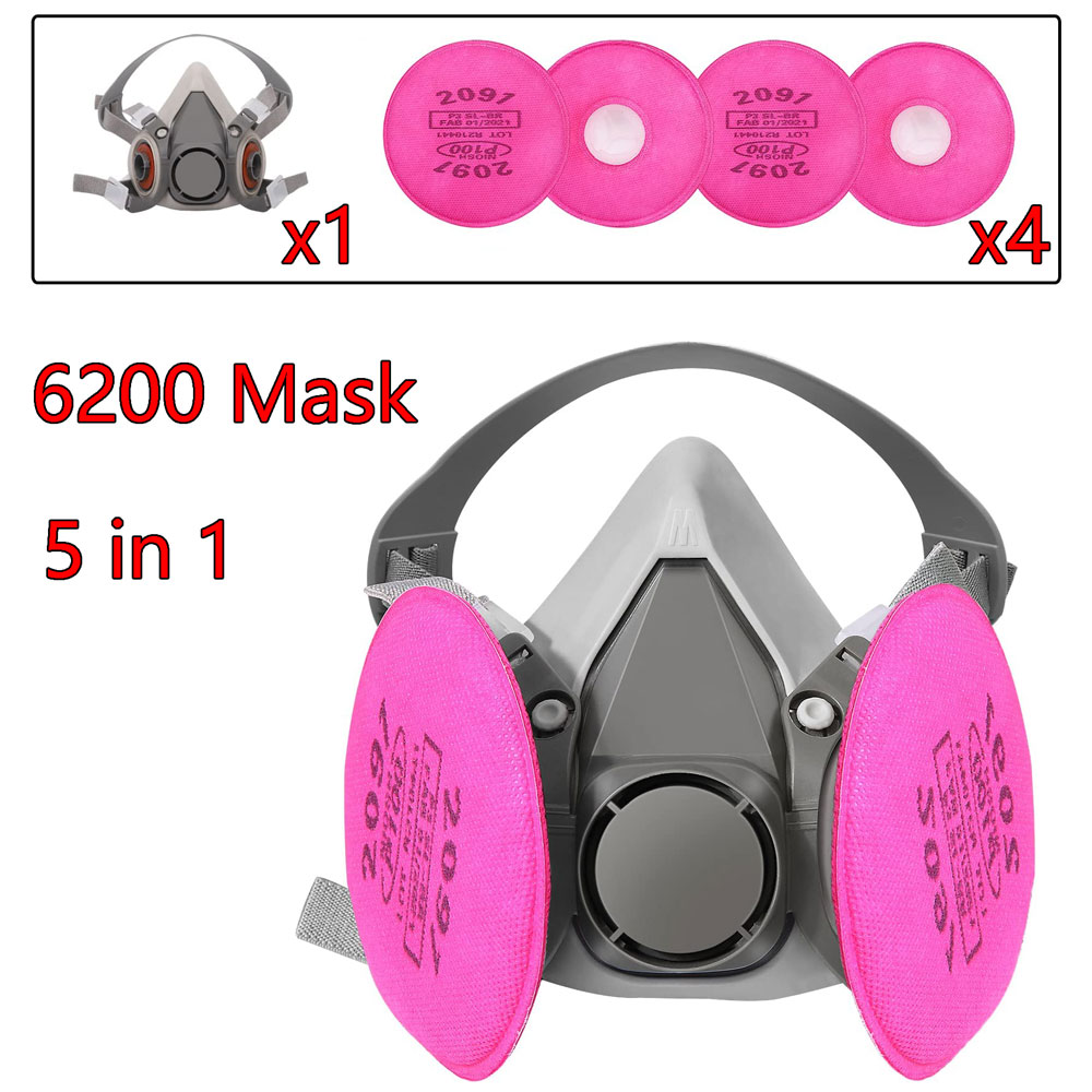 ガスマスク6200セット 車両塗装スプレー用 カートリッジボ - Dust Mask Construction のレビューと価格